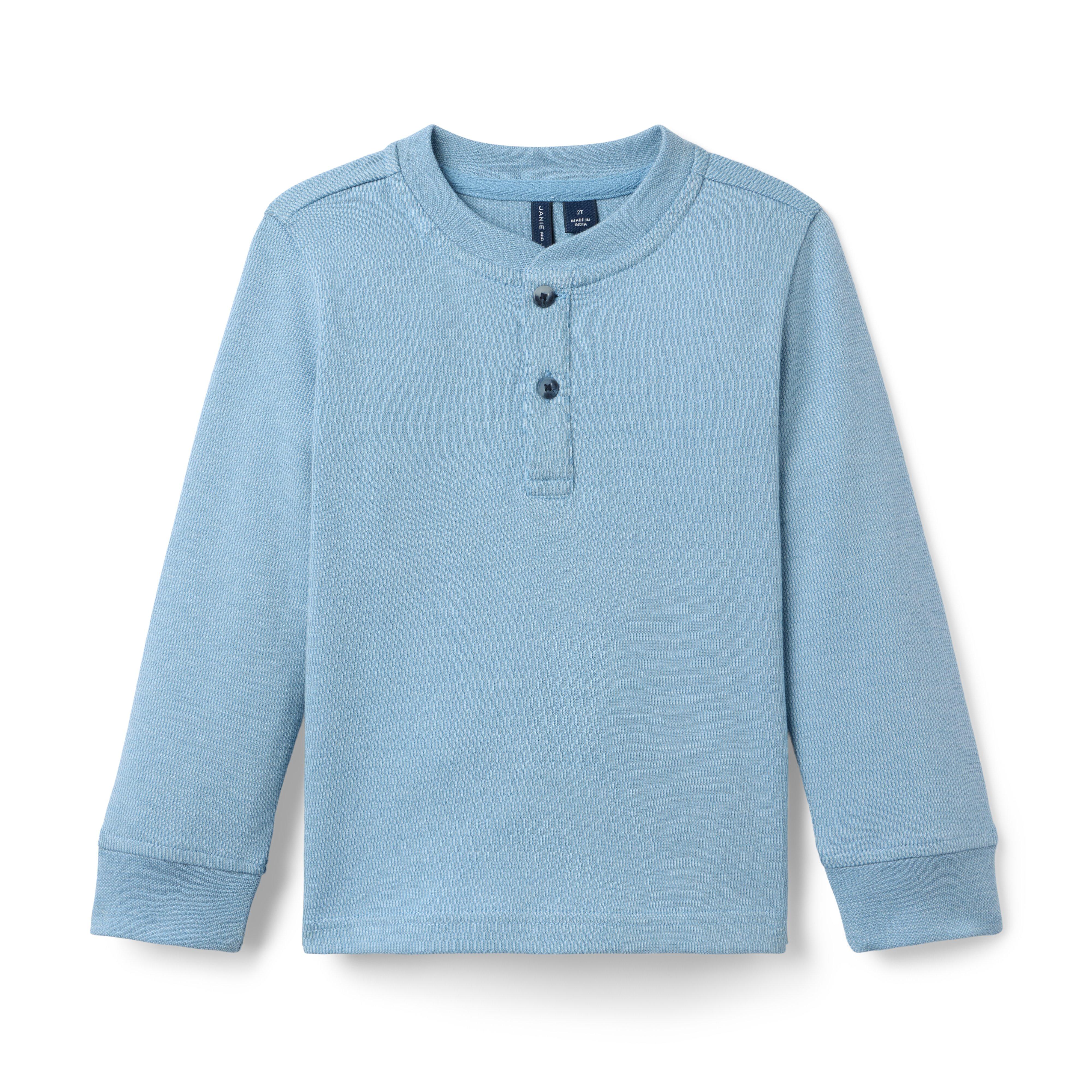 Textured Henley Tee