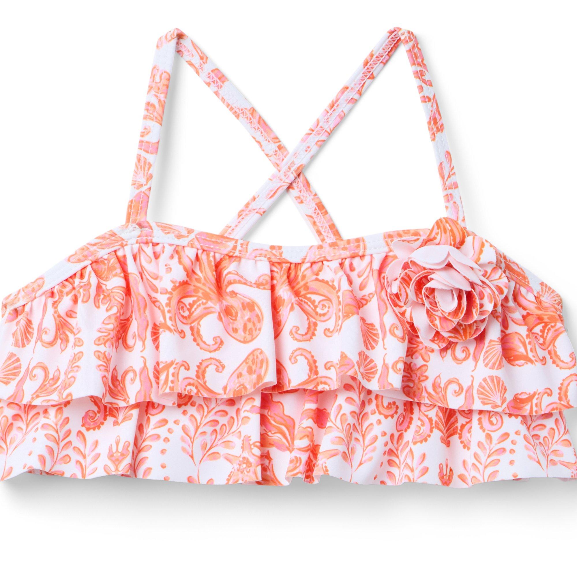 Seaside Ruffle 2-Piece Swimsuit image number 1