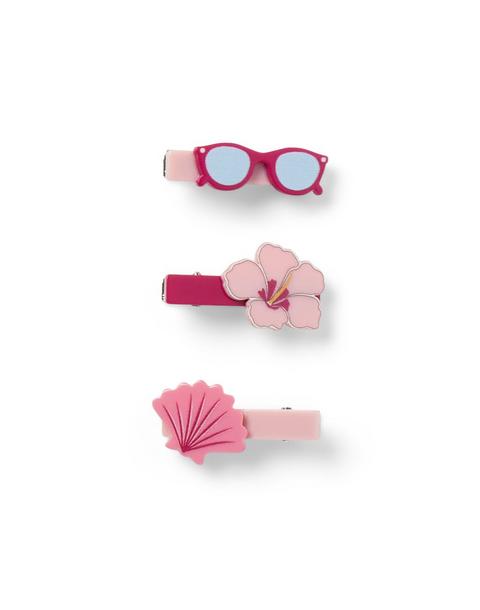 Vacation Icon Barrette Set