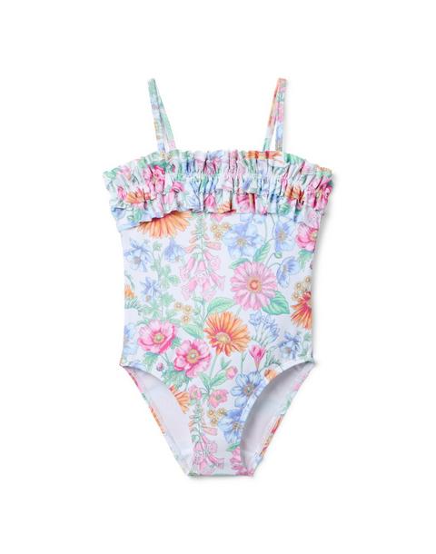 Floral Ruffle Swimsuit
