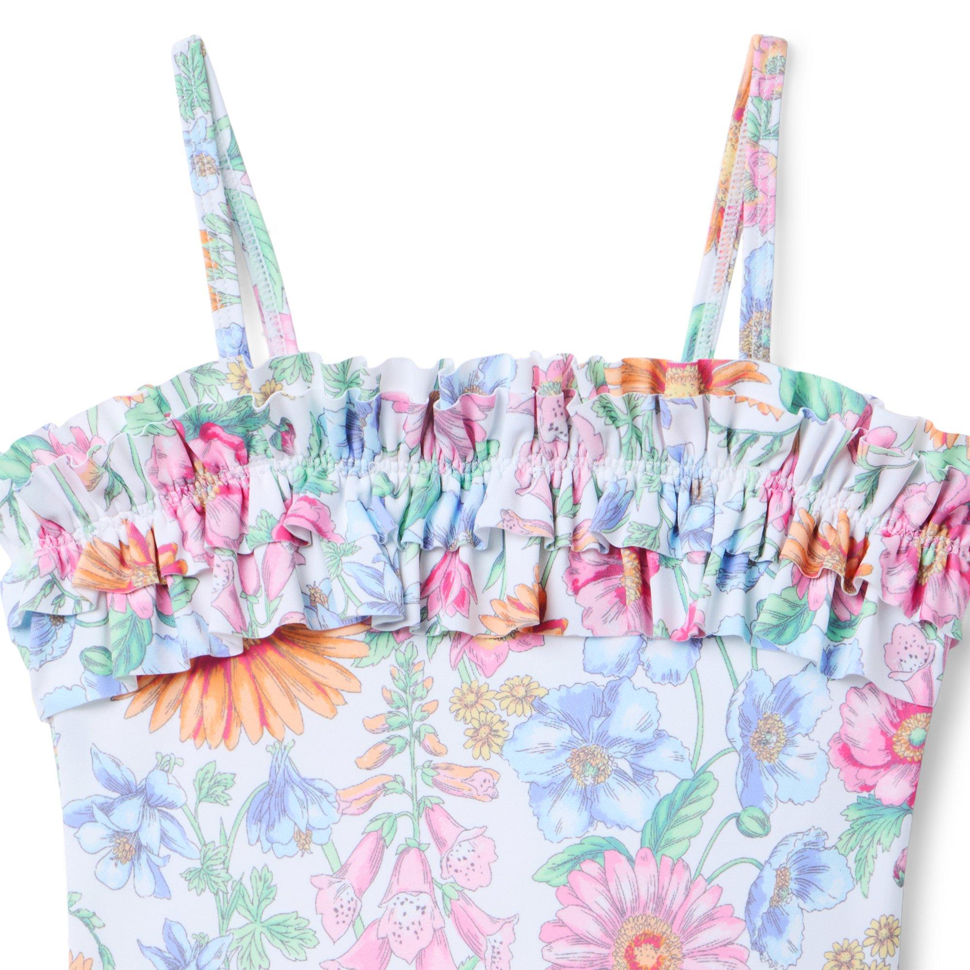 Floral Ruffle Swimsuit image number 1