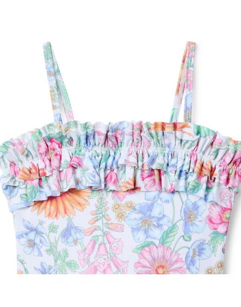 Floral Ruffle Swimsuit