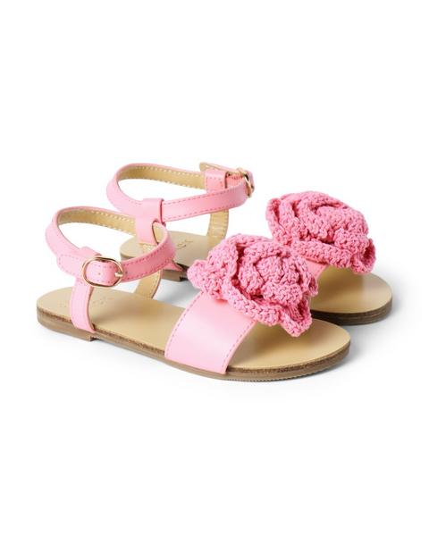 Crochet Flower Sandal