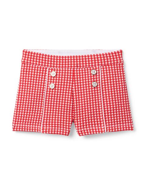 Gingham Jacquard Short