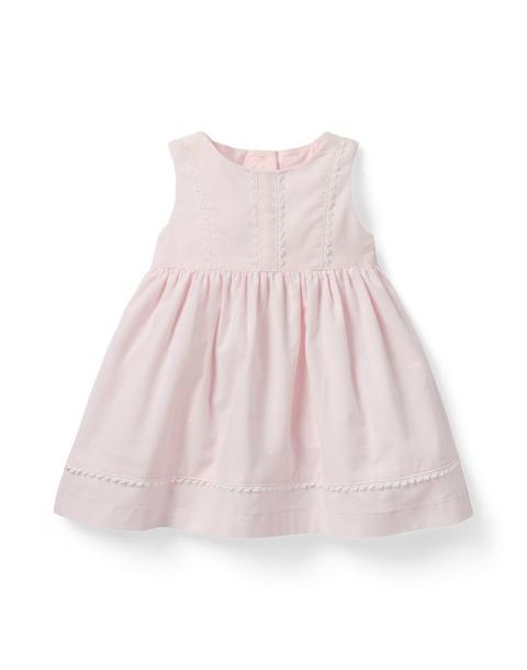 Baby Lace Trim Corduroy Dress