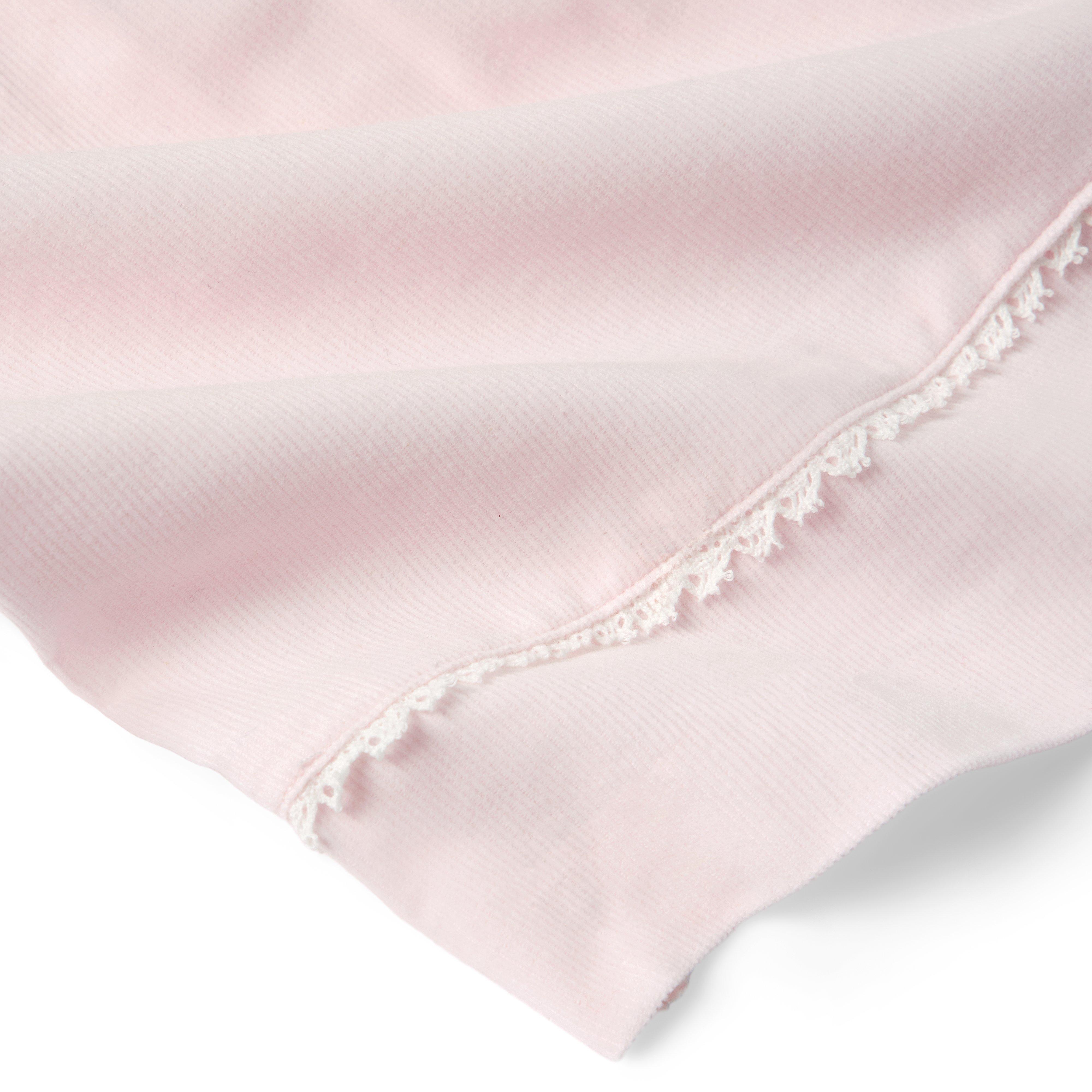 Baby Lace Trim Corduroy Dress image number 1
