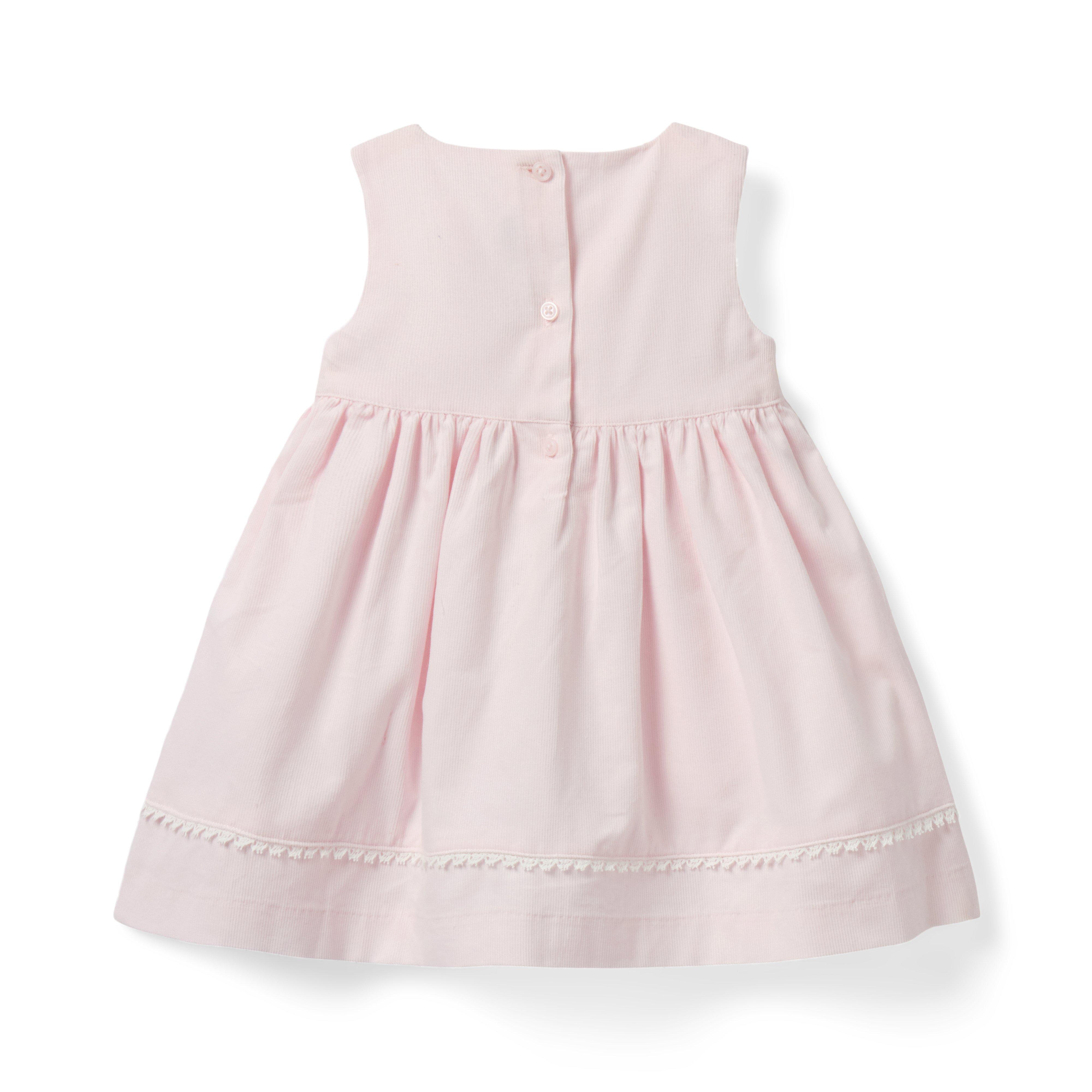Baby Lace Trim Corduroy Dress image number 2
