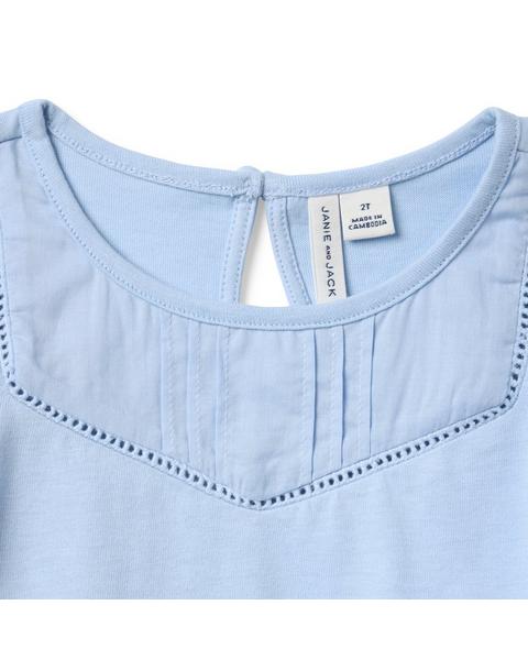 Pintuck Puff Sleeve Top