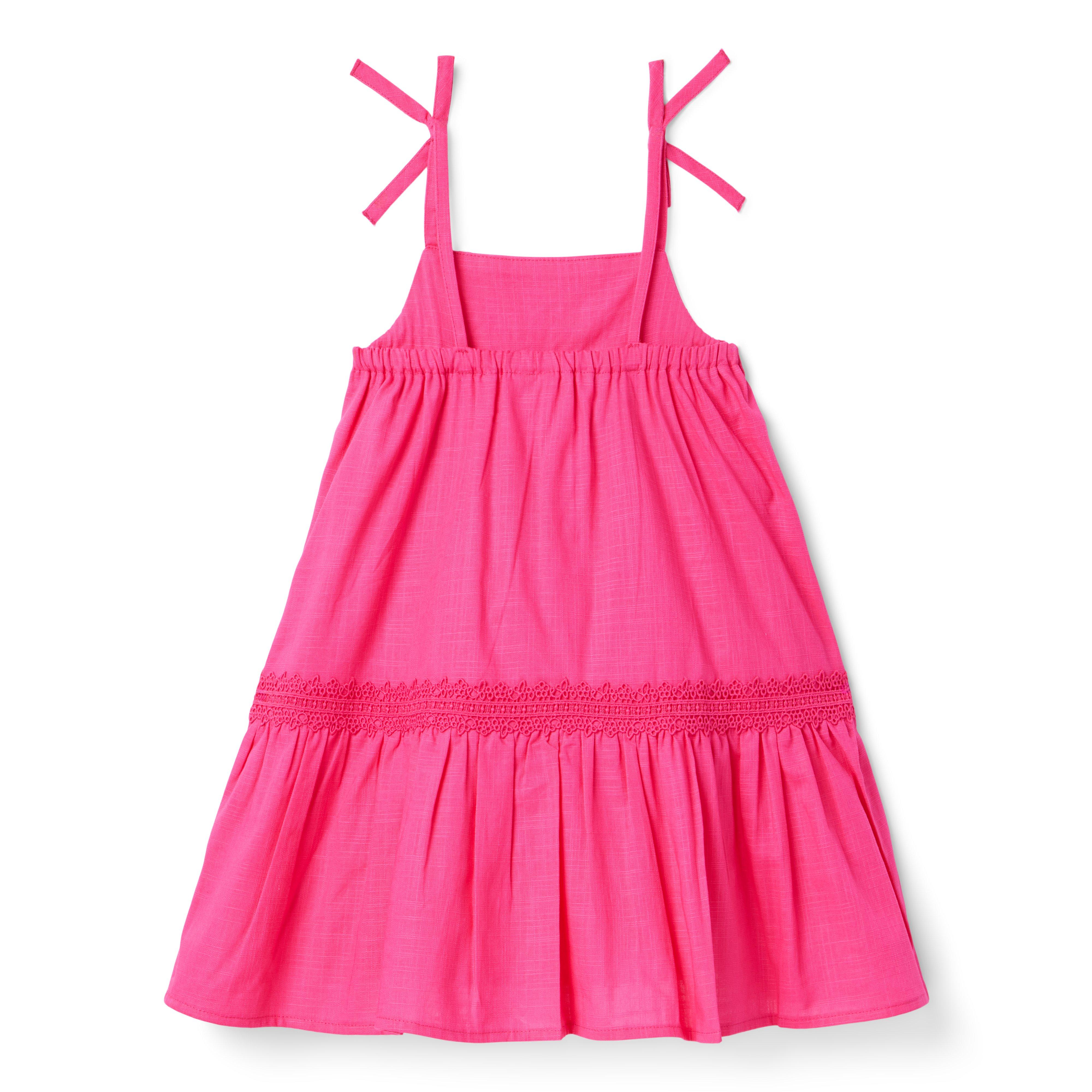 Lace Trim Ruffle Hem Dress image number 1