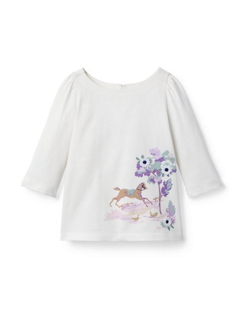 Horse Boatneck Top