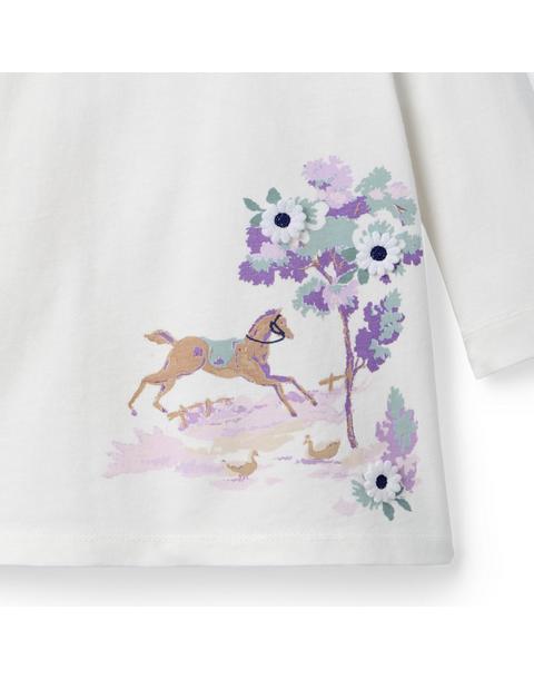 Horse Boatneck Top