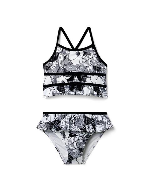Palm Bloom Bow 2-Piece Swimsuit