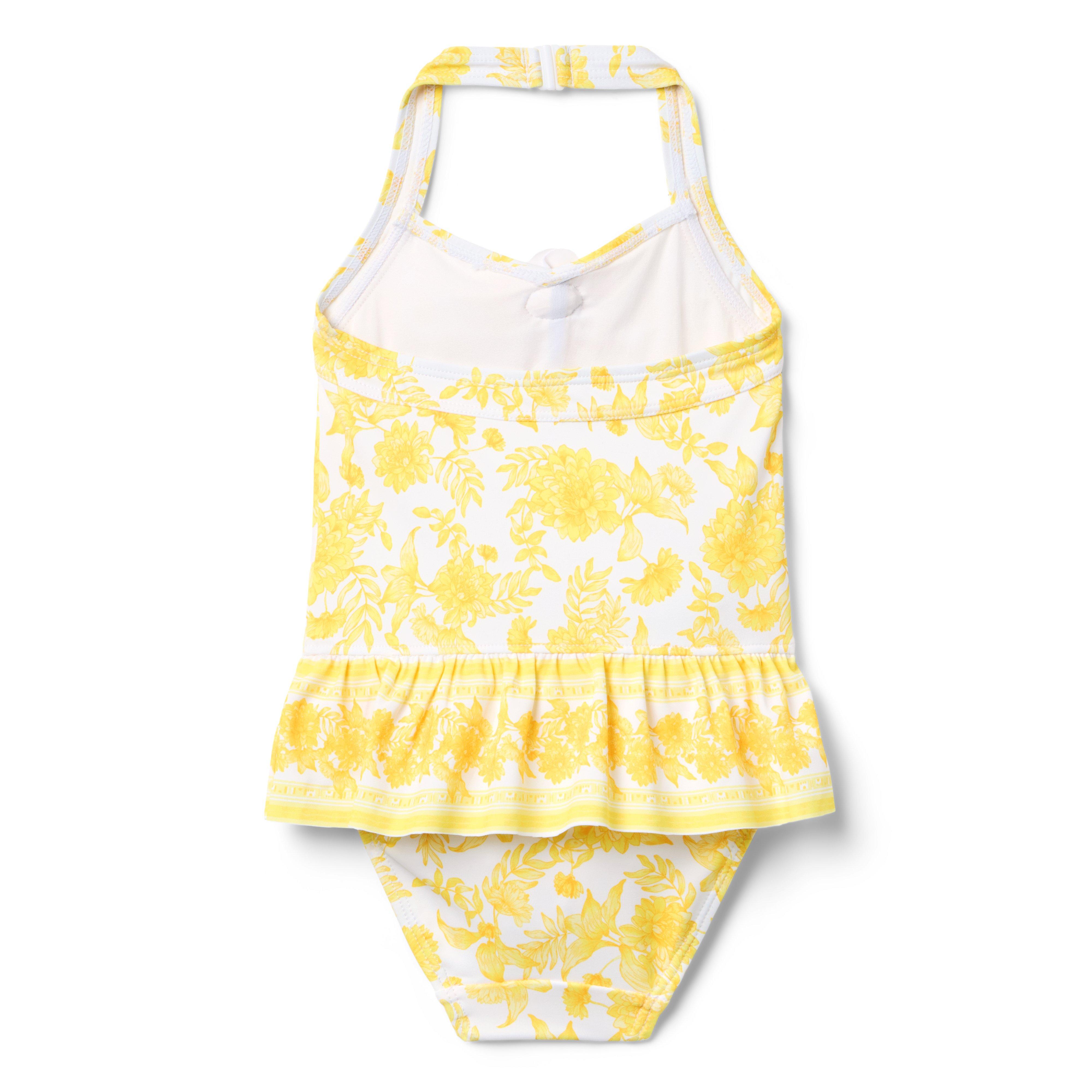 Floral Peplum Rosette Swimsuit image number 2