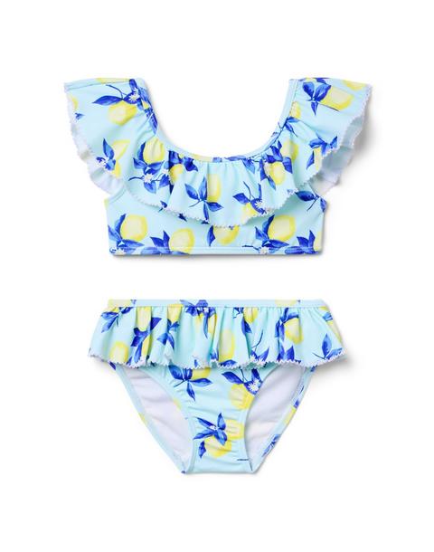 Lemon Ruffle 2-Piece Swimsuit