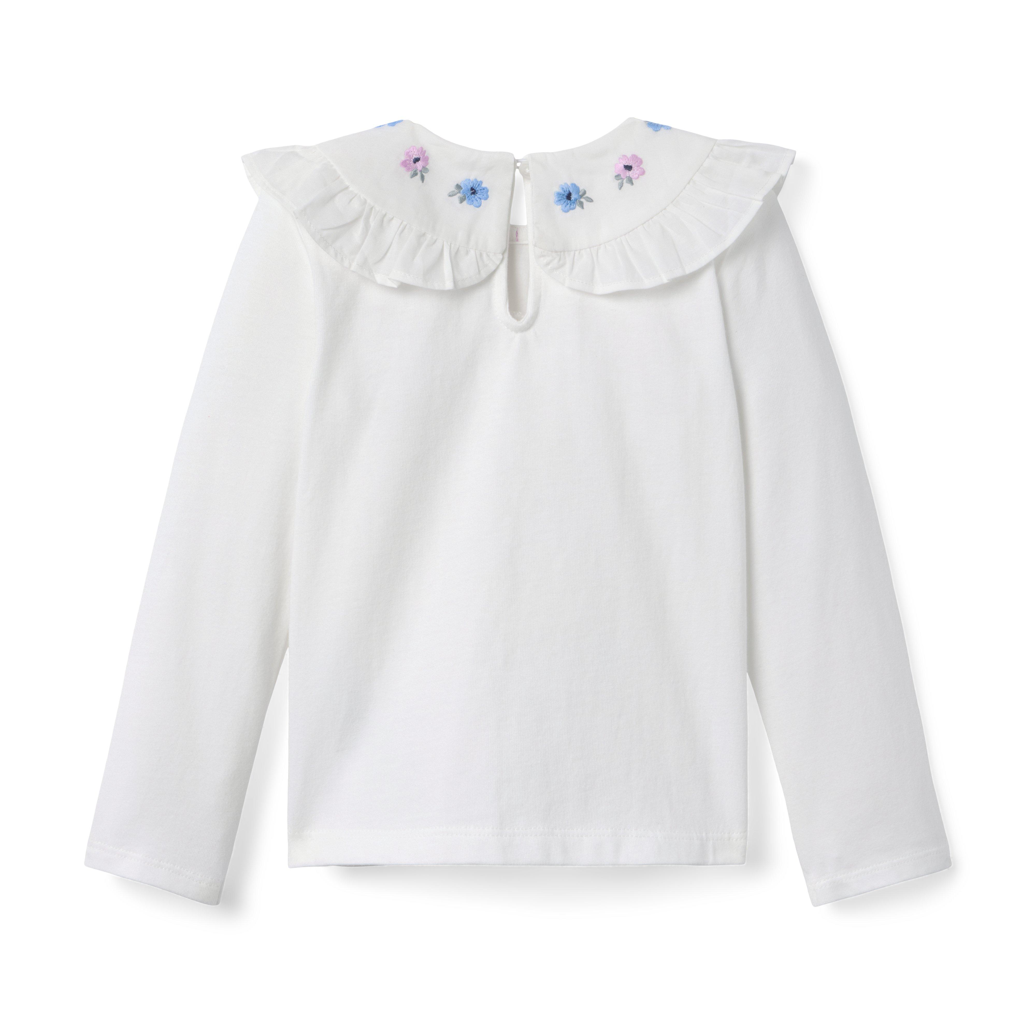 Embroidered Collar Top image number 2