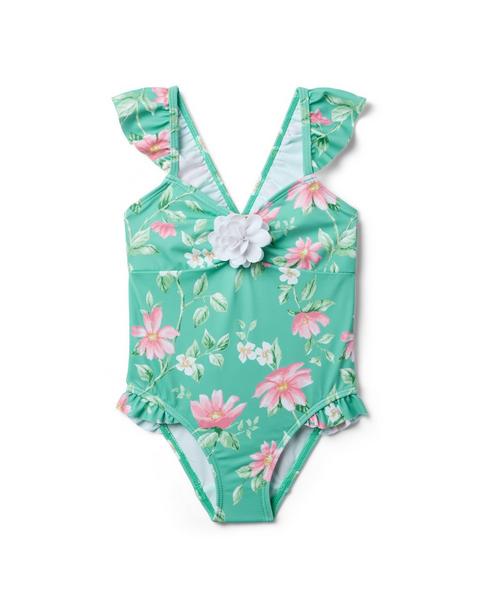 Floral Rosette Swimsuit