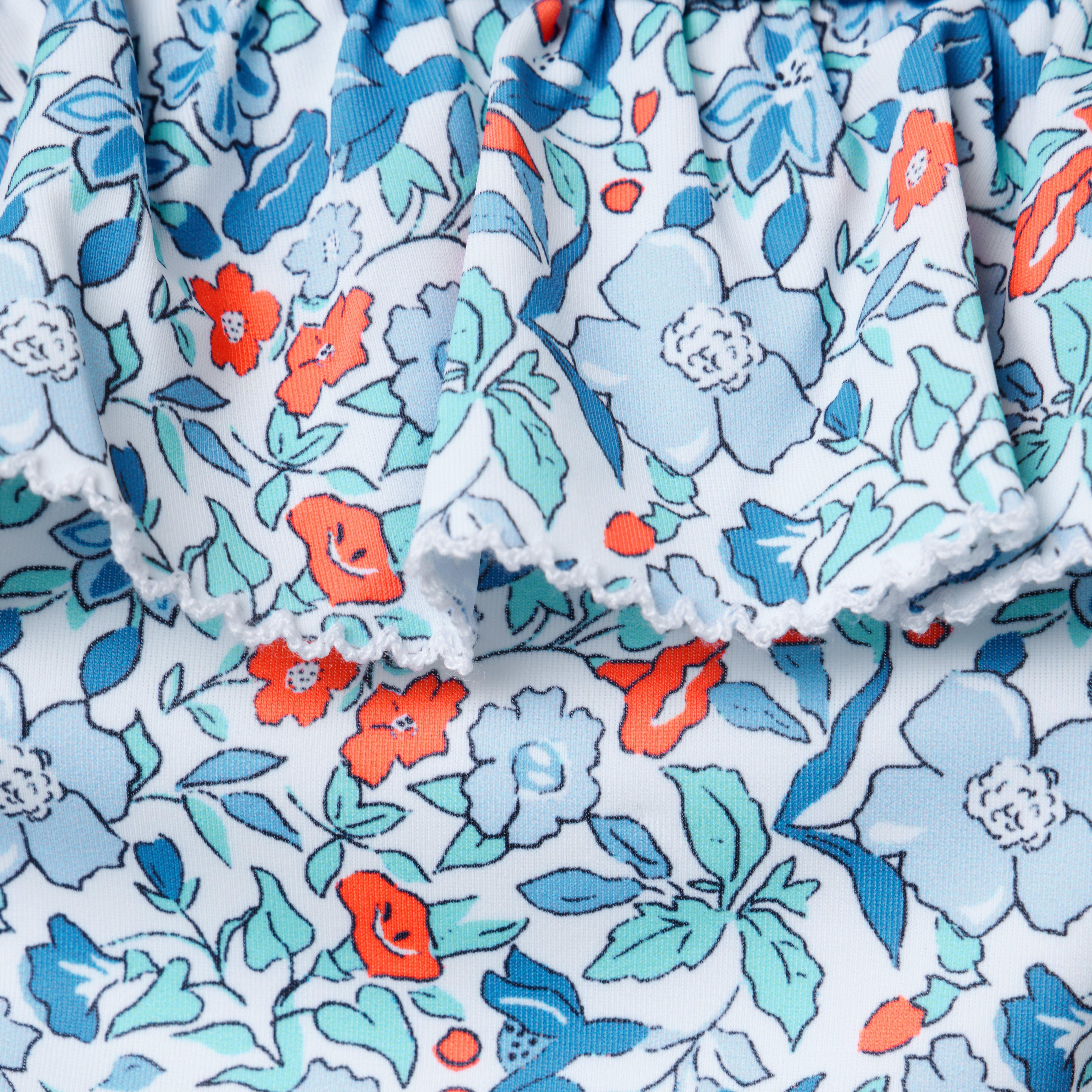 Ditsy Floral Ruffle 2-Piece Swimsuit image number 1