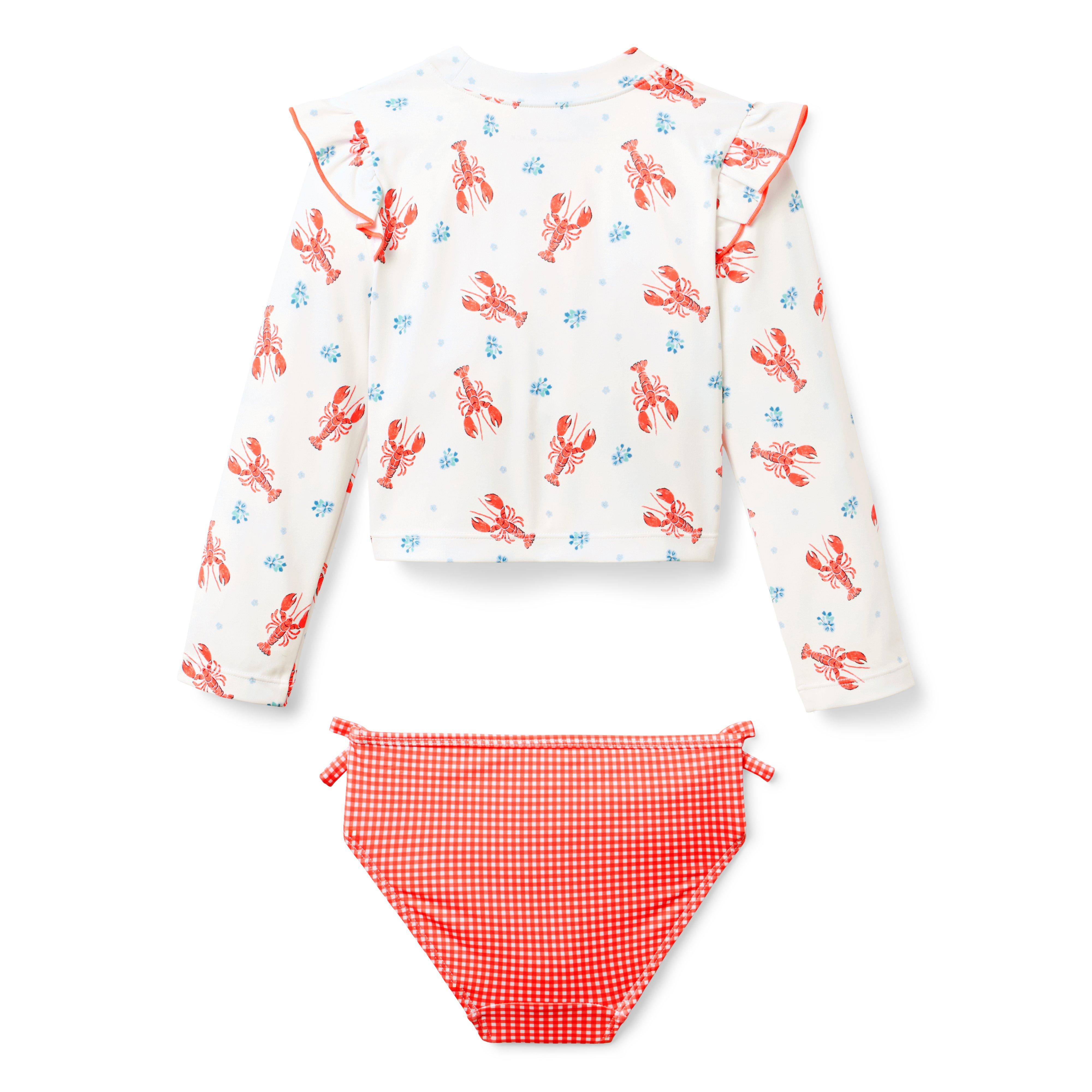 Lobster Rash Guard Swimsuit image number 2