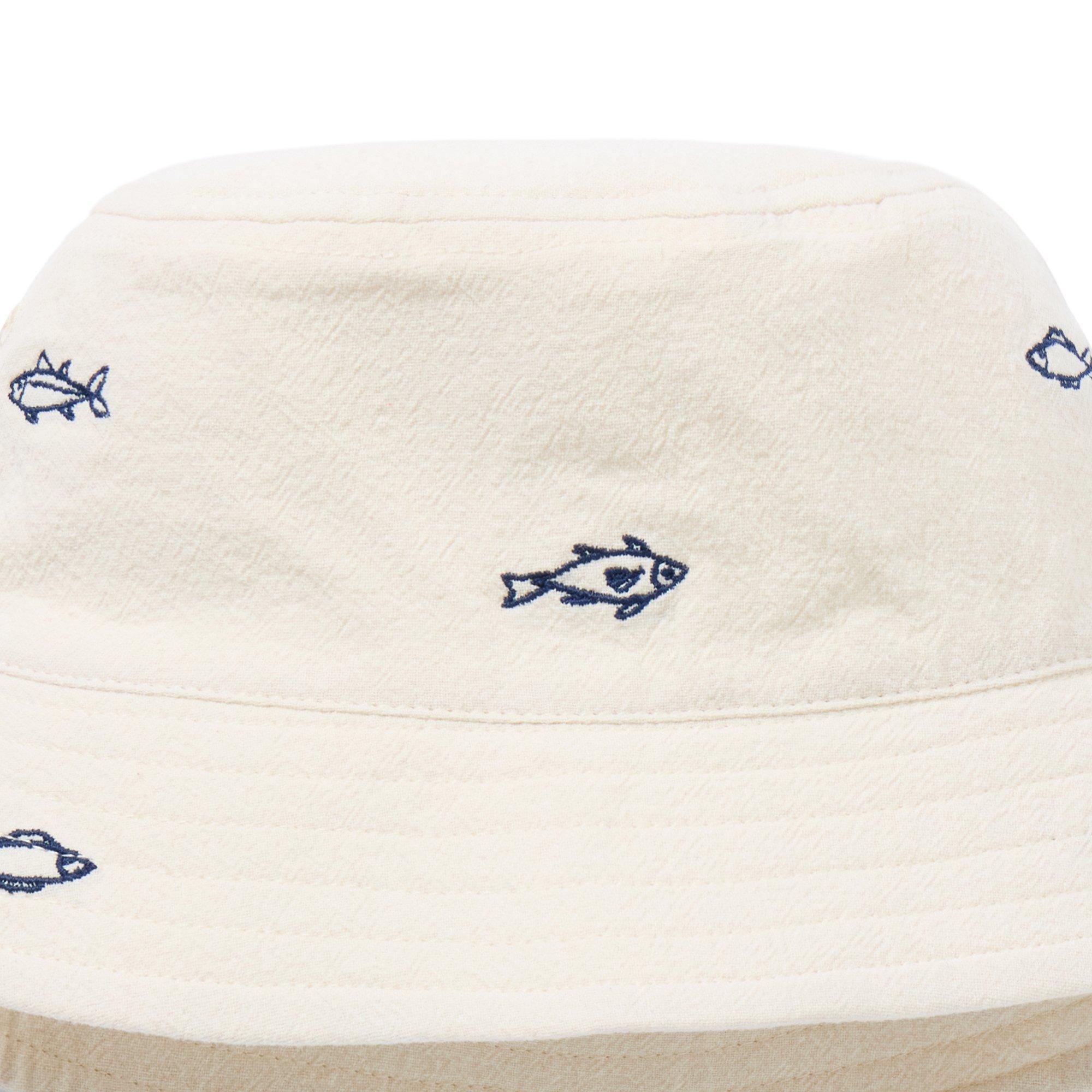 Embroidered Fish Bucket Hat image number 1