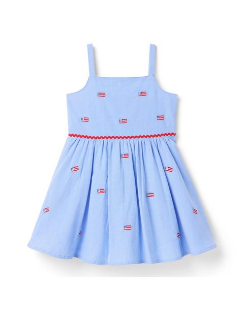 Embroidered Flag Dress