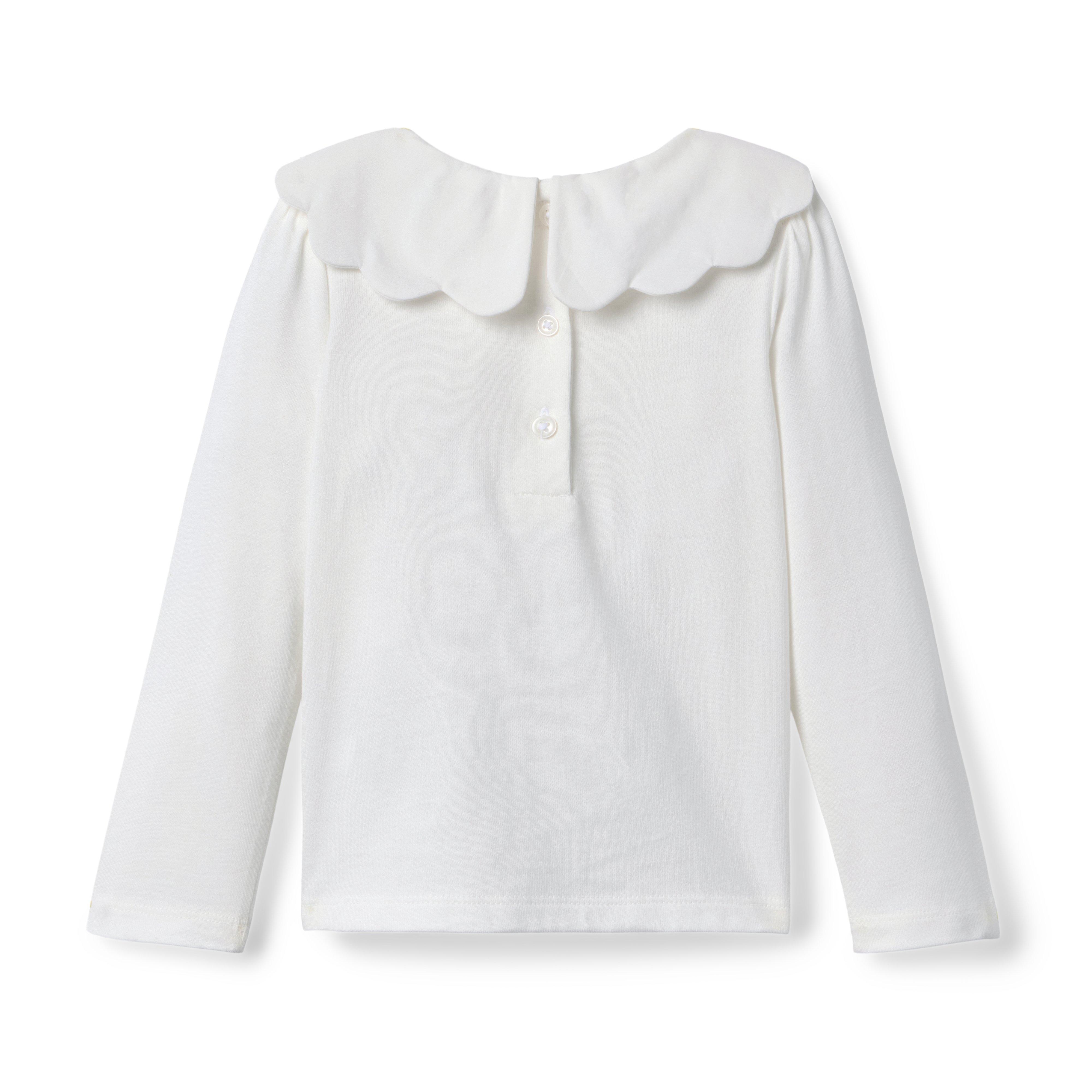 Scalloped Collar Top image number 1