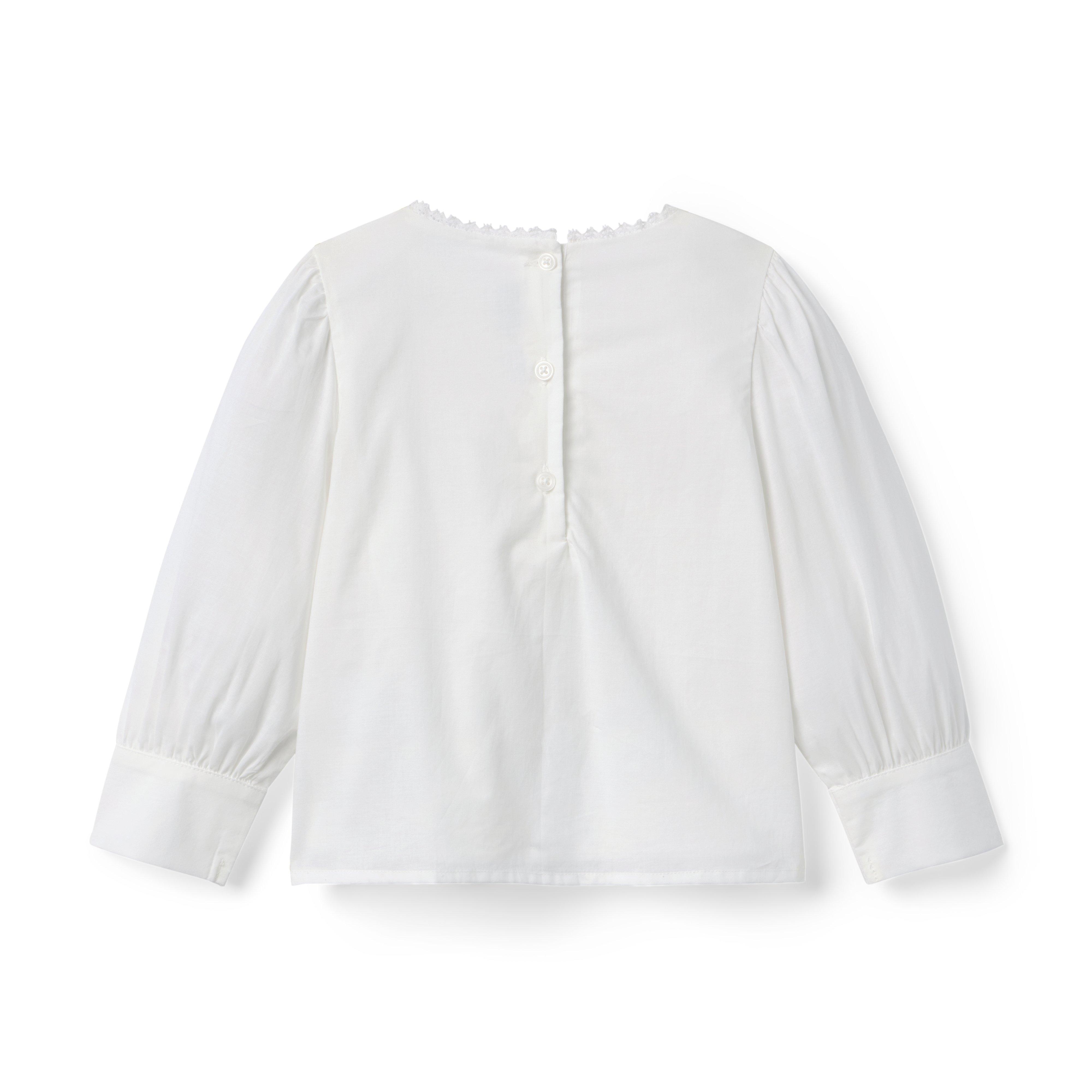 Lace Trim Pintuck Top image number 1