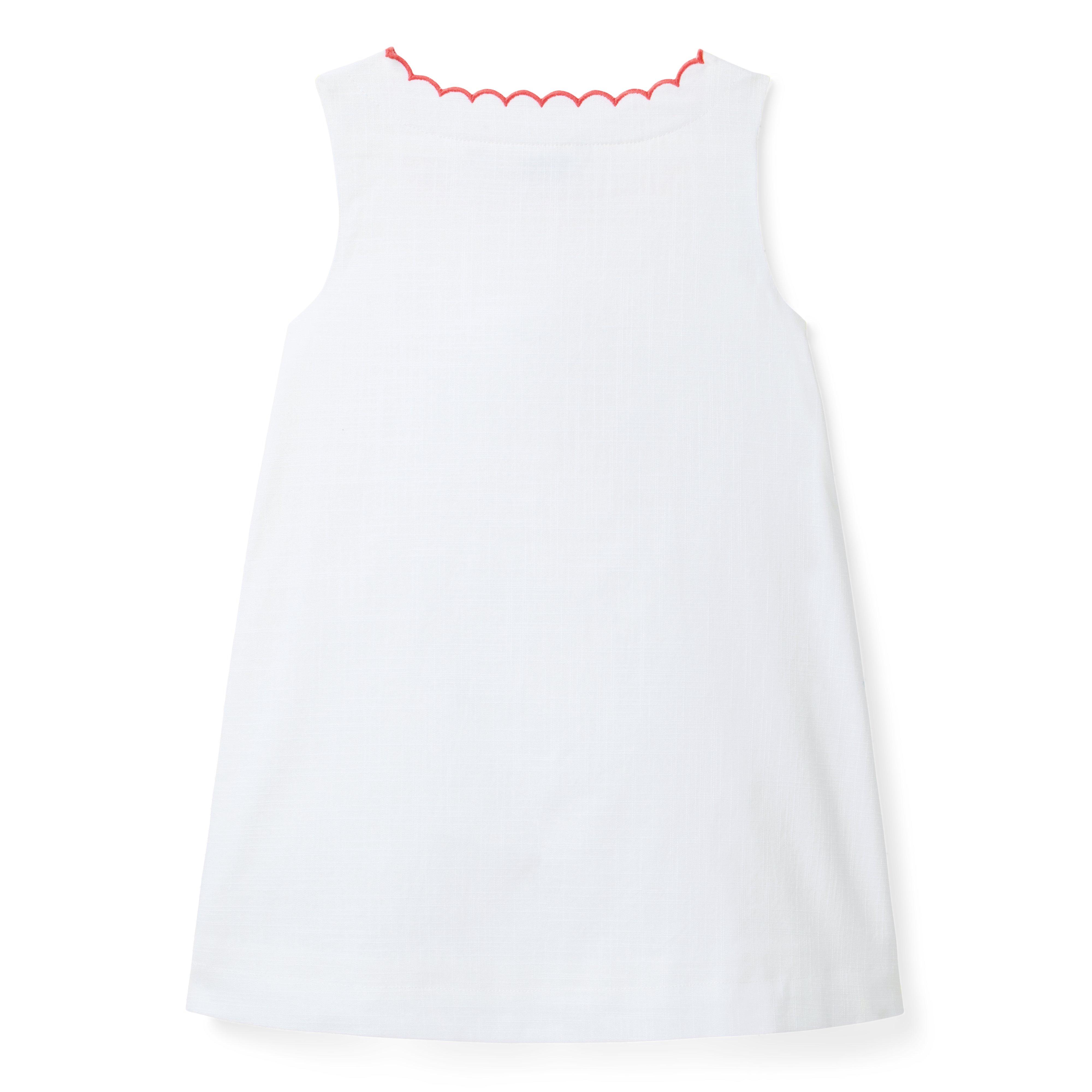 Embroidered Floral Pocket Dress image number 4