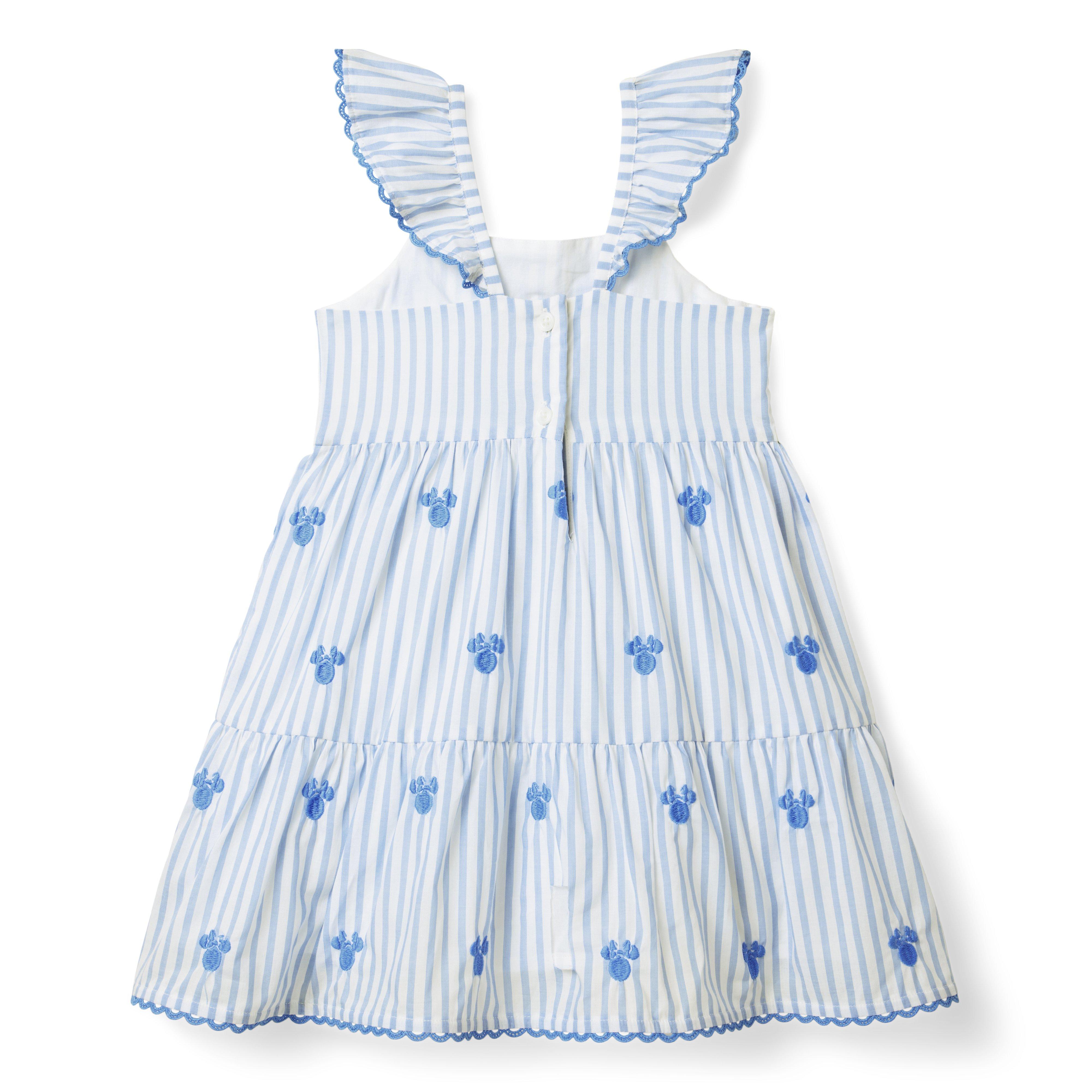 Disney Minnie Mouse Striped Embroidered Dress image number 2