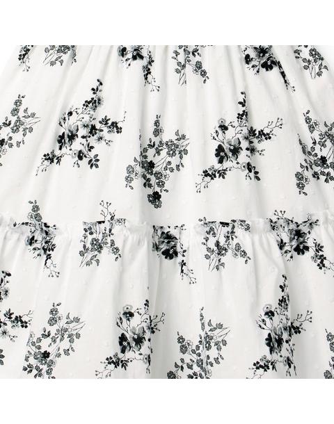 Floral Halter Ruffle Dress