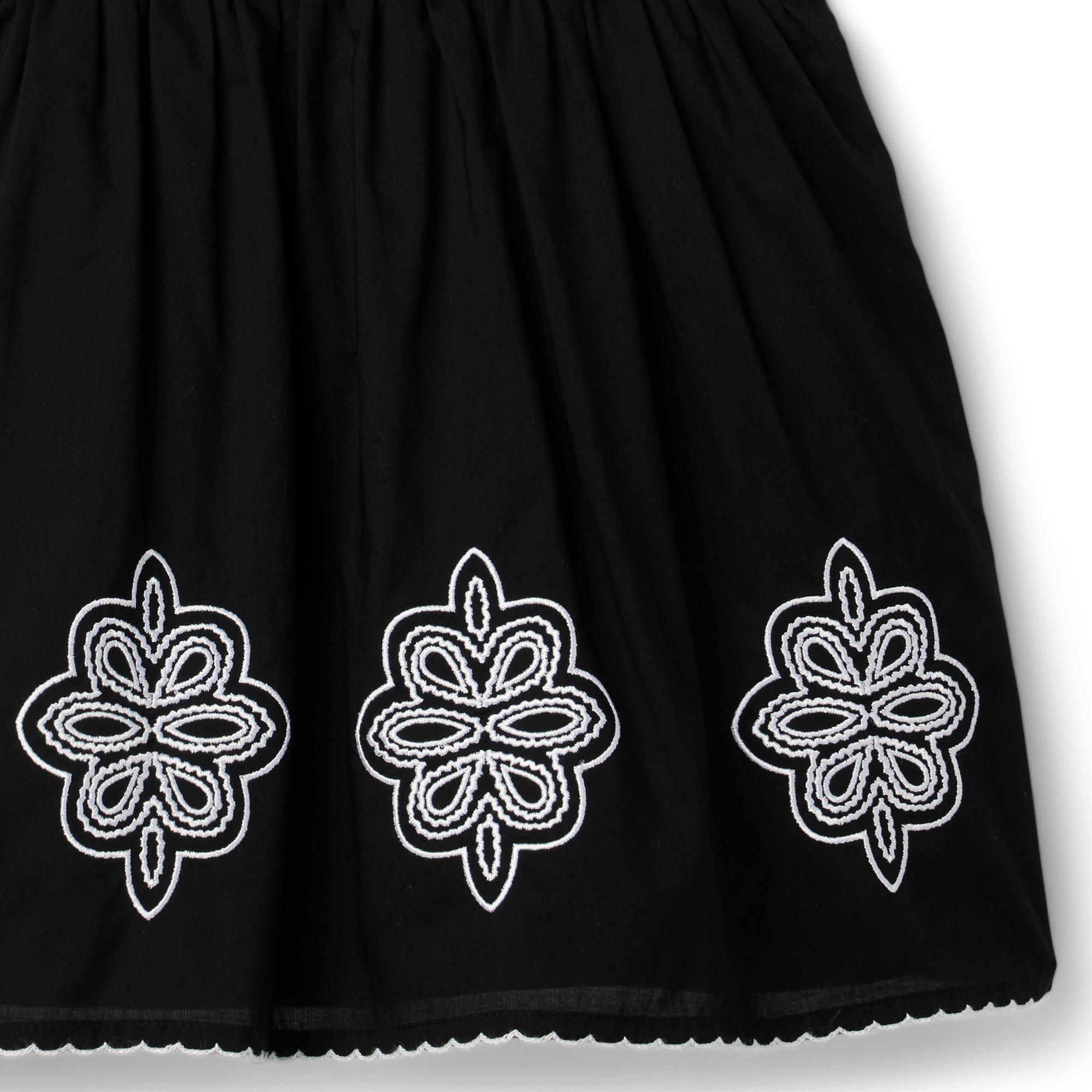 Embroidered Floral Smocked Dress image number 2
