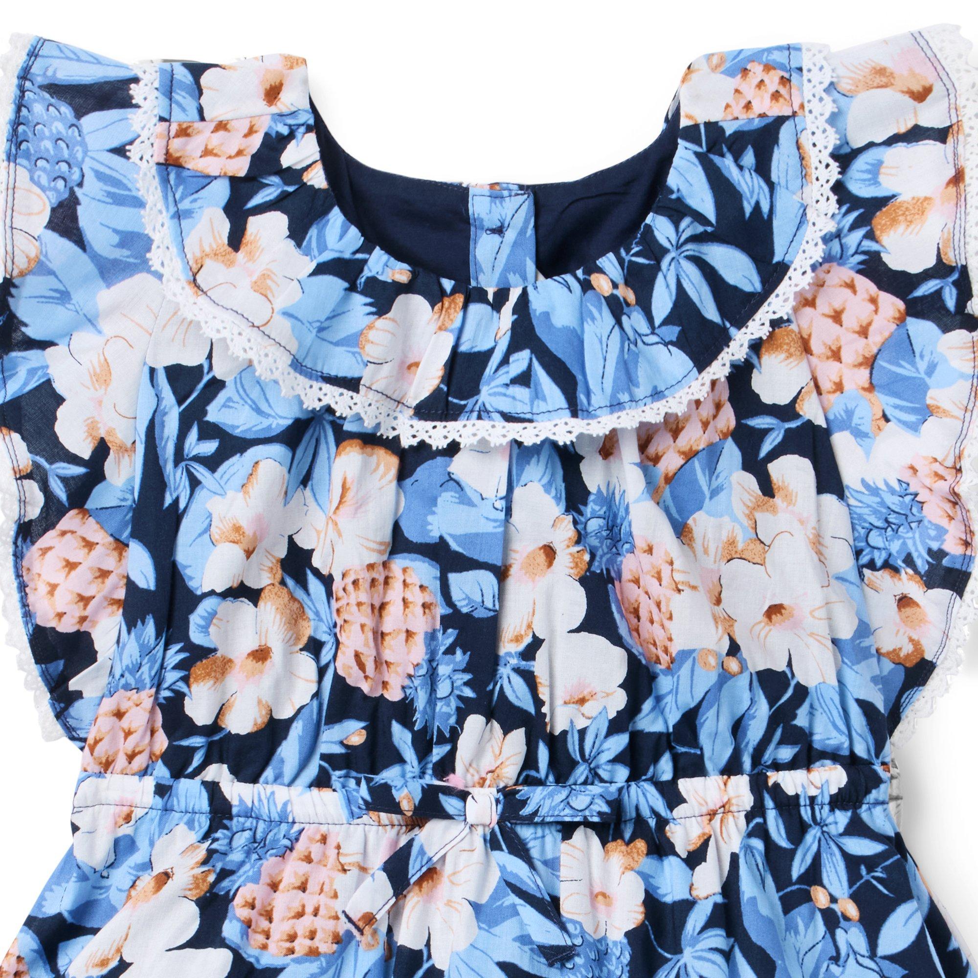 Pineapple Floral Ruffle Dress image number 2