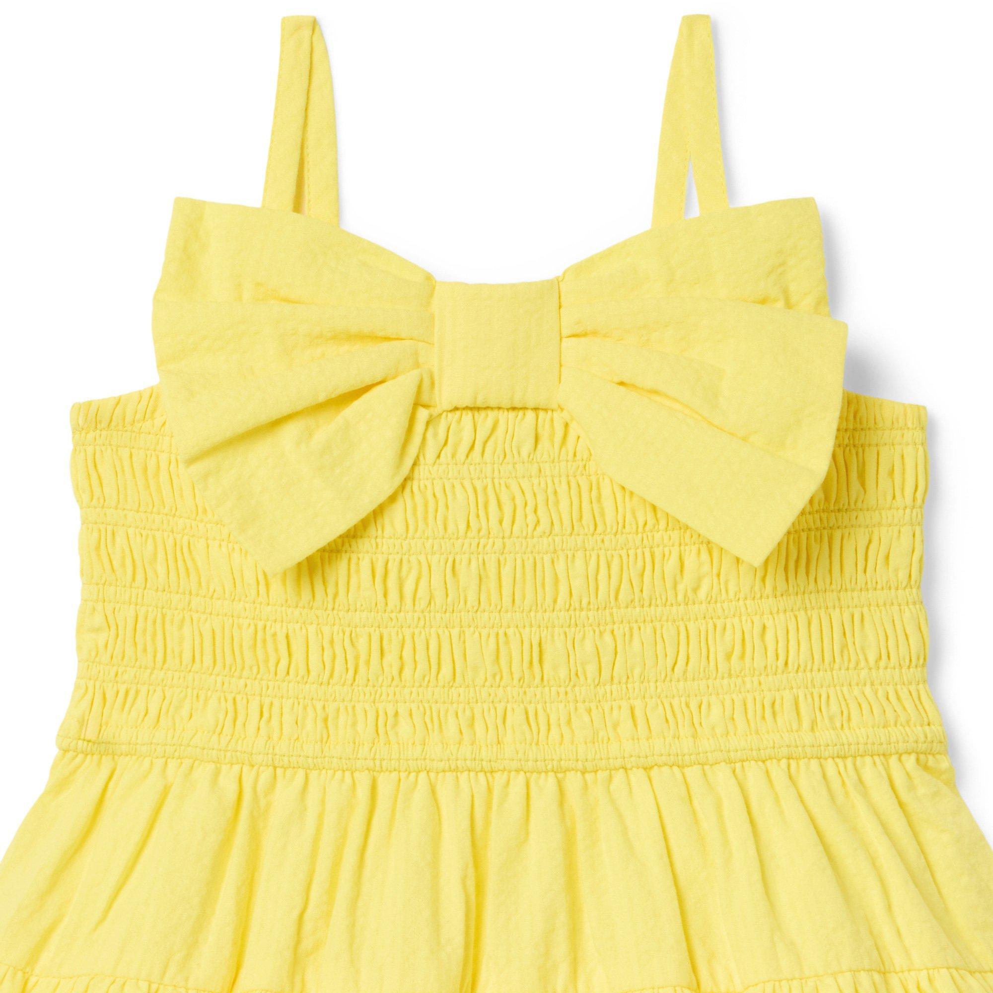 Seersucker Bow Smocked Dress image number 1