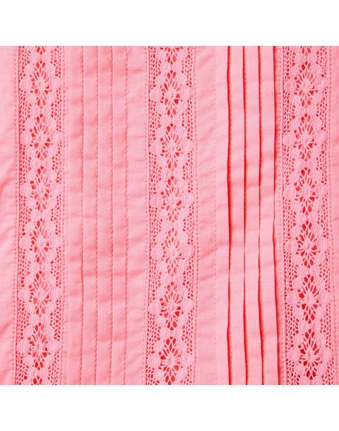Lace Trim Dropwaist Dress