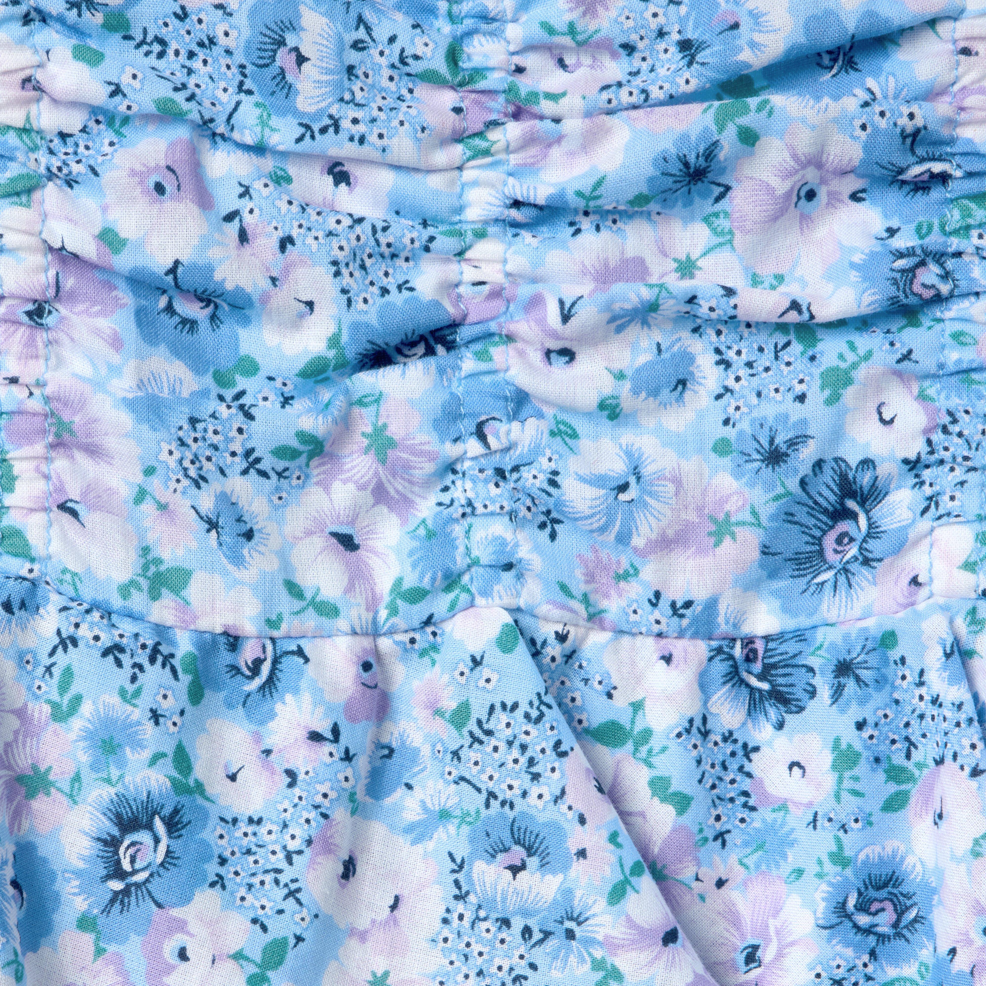 Floral Shirred Peplum Dress image number 1
