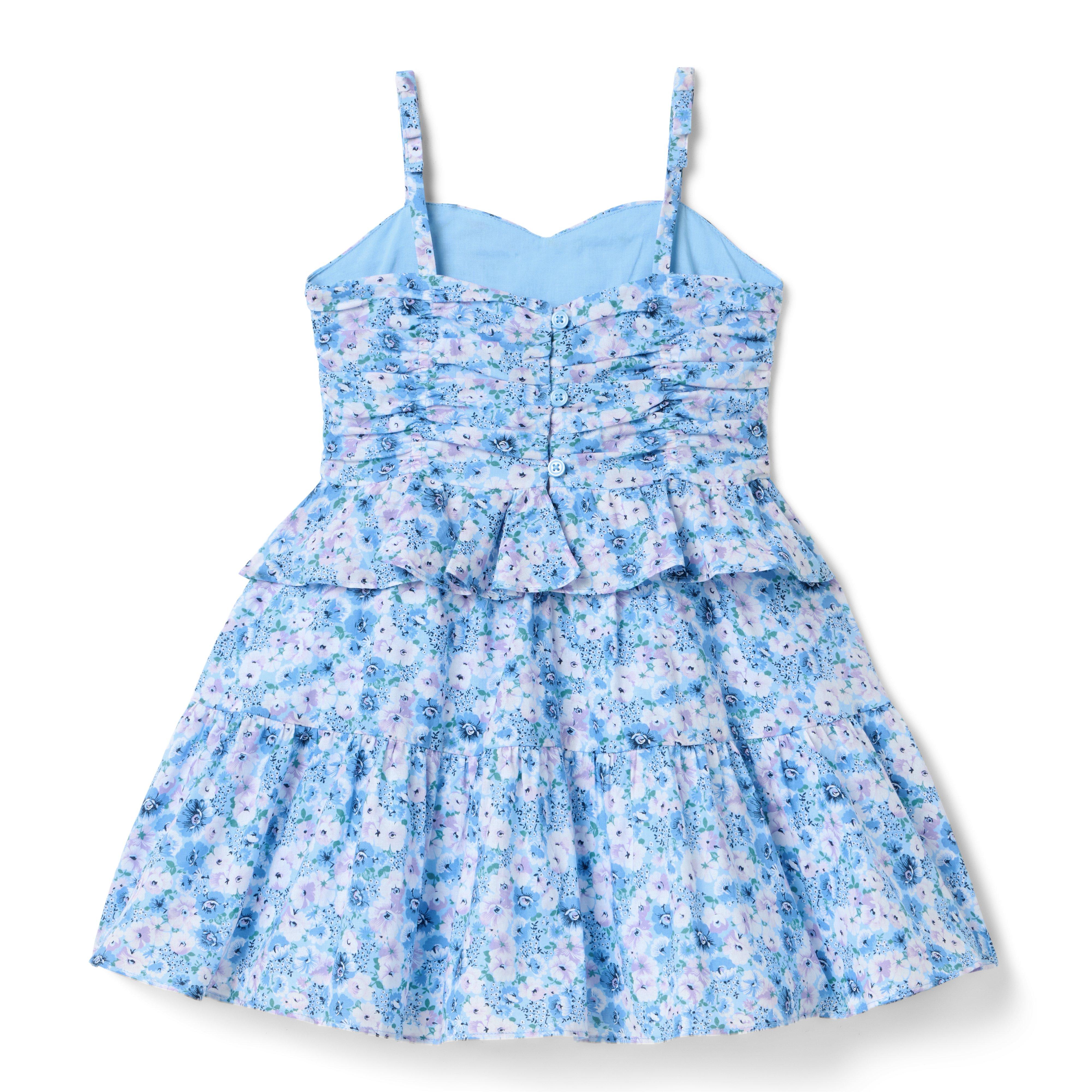 Floral Shirred Peplum Dress image number 2