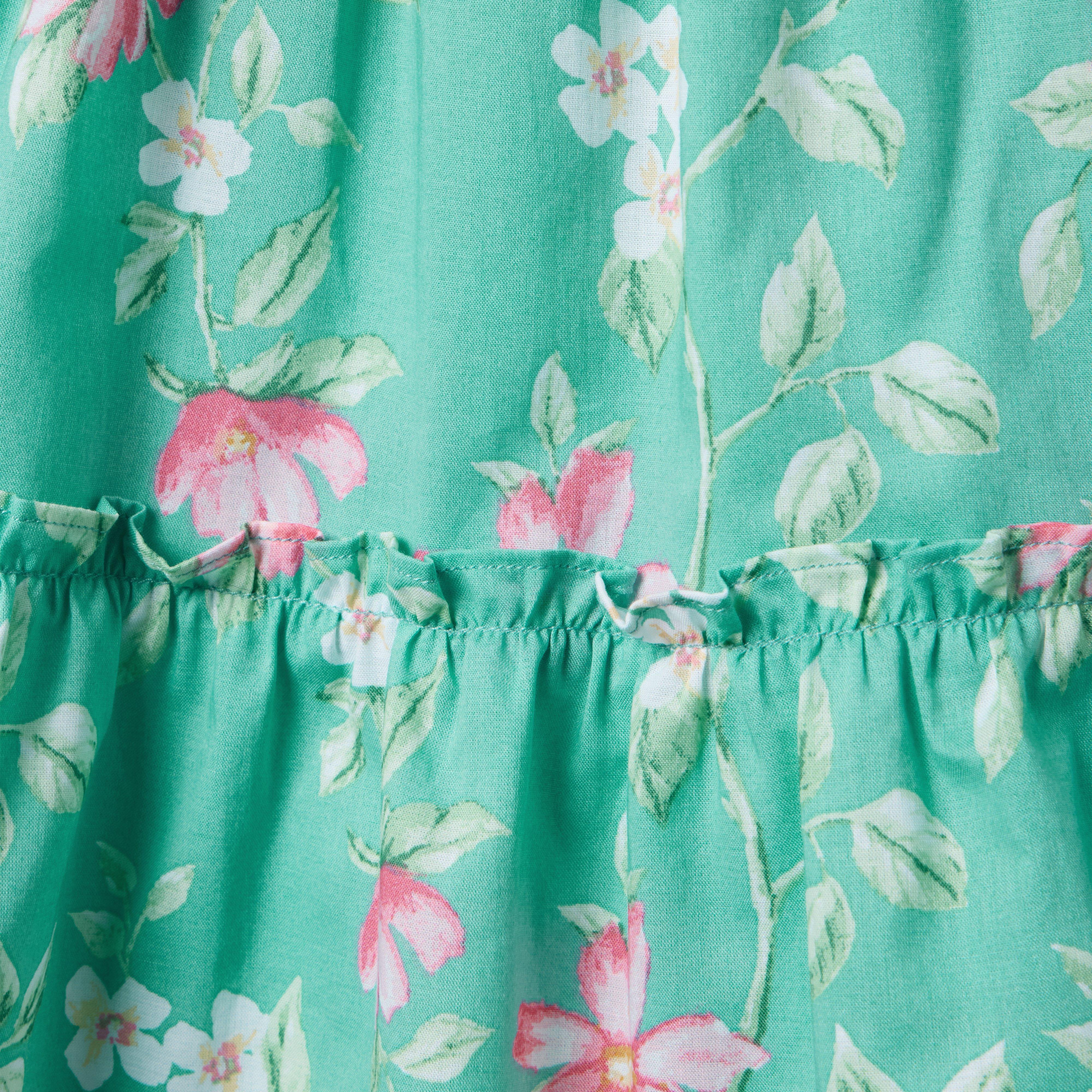 Floral Halter Ruffle Dress image number 1