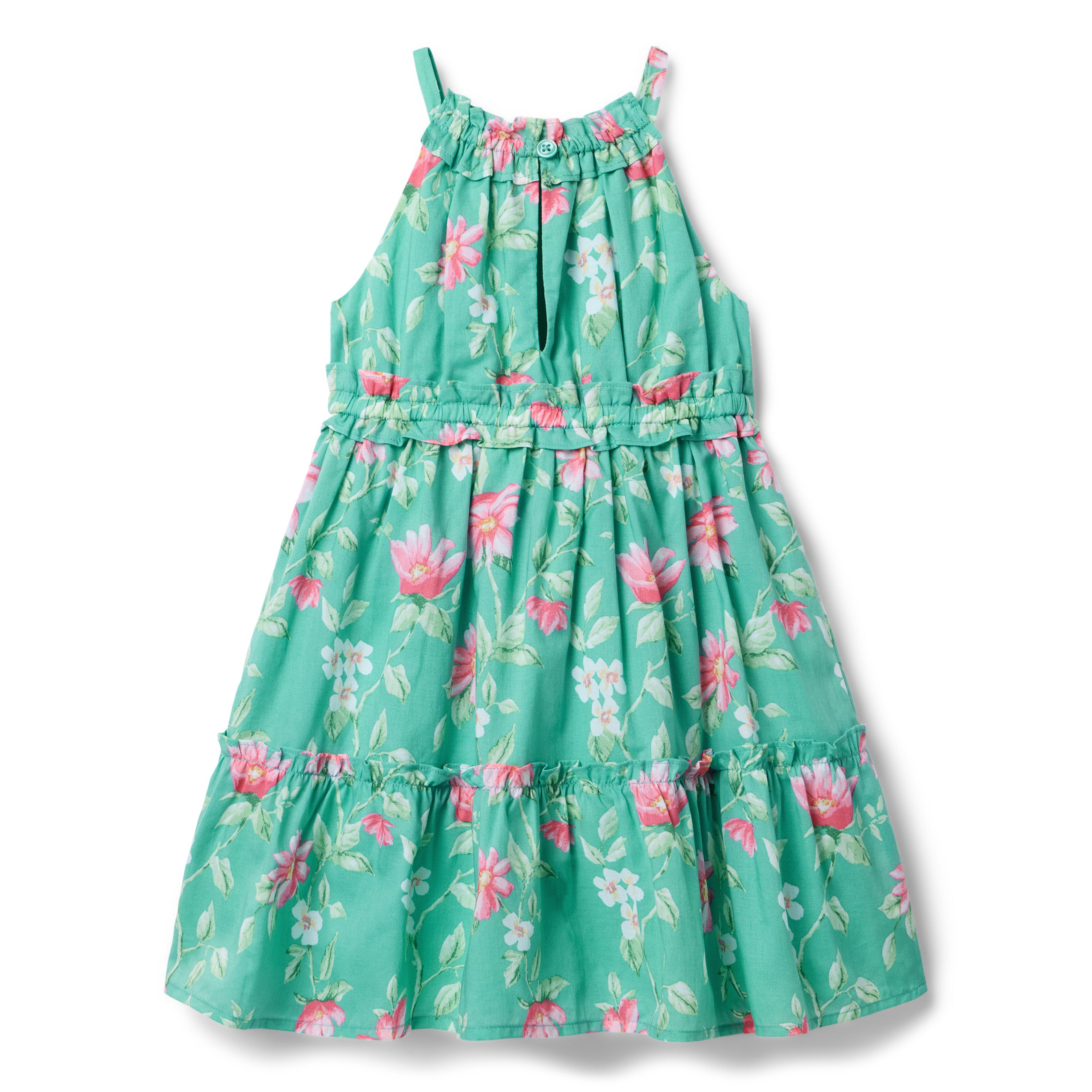 Floral Halter Ruffle Dress image number 2
