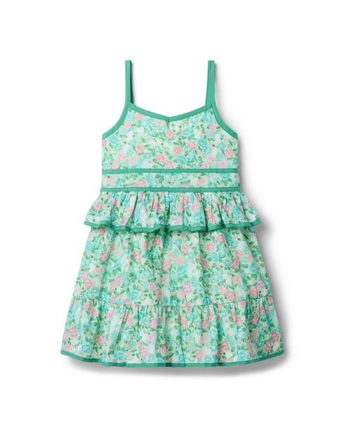 Ditsy Floral Peplum Dress