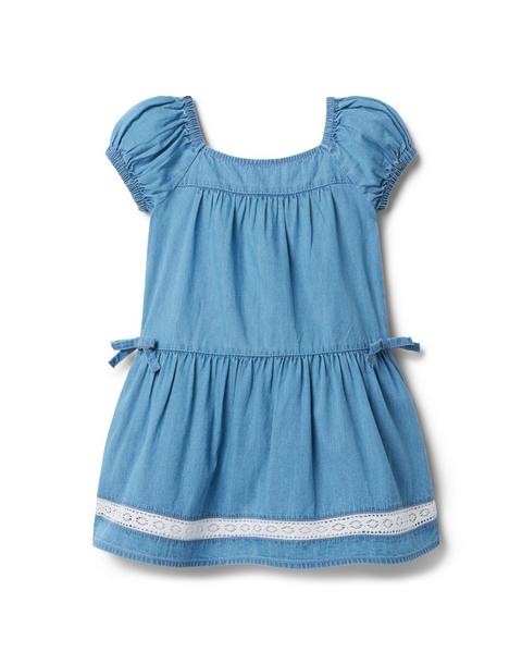 The Denim Puff Sleeve Dress