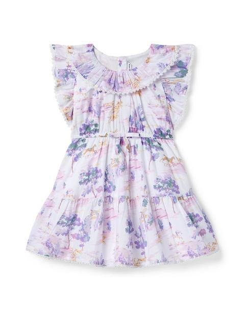 Countryside Toile Ruffle Dress