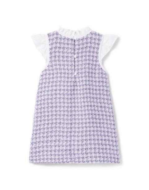 The Tweed Ruffle Collar Dress