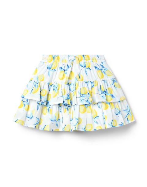 Lemon Tiered Skort - White Lemon
