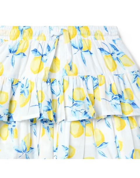 Lemon Tiered Skort