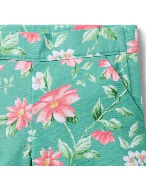 Floral Canvas Short