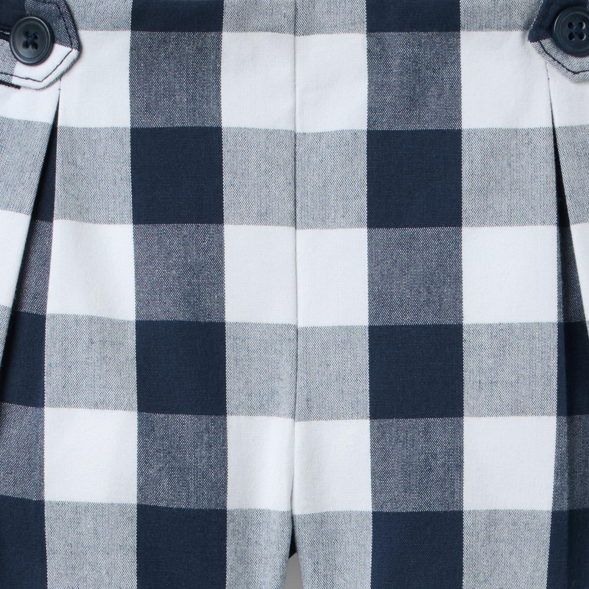 Gingham Button Tab Short image number 1