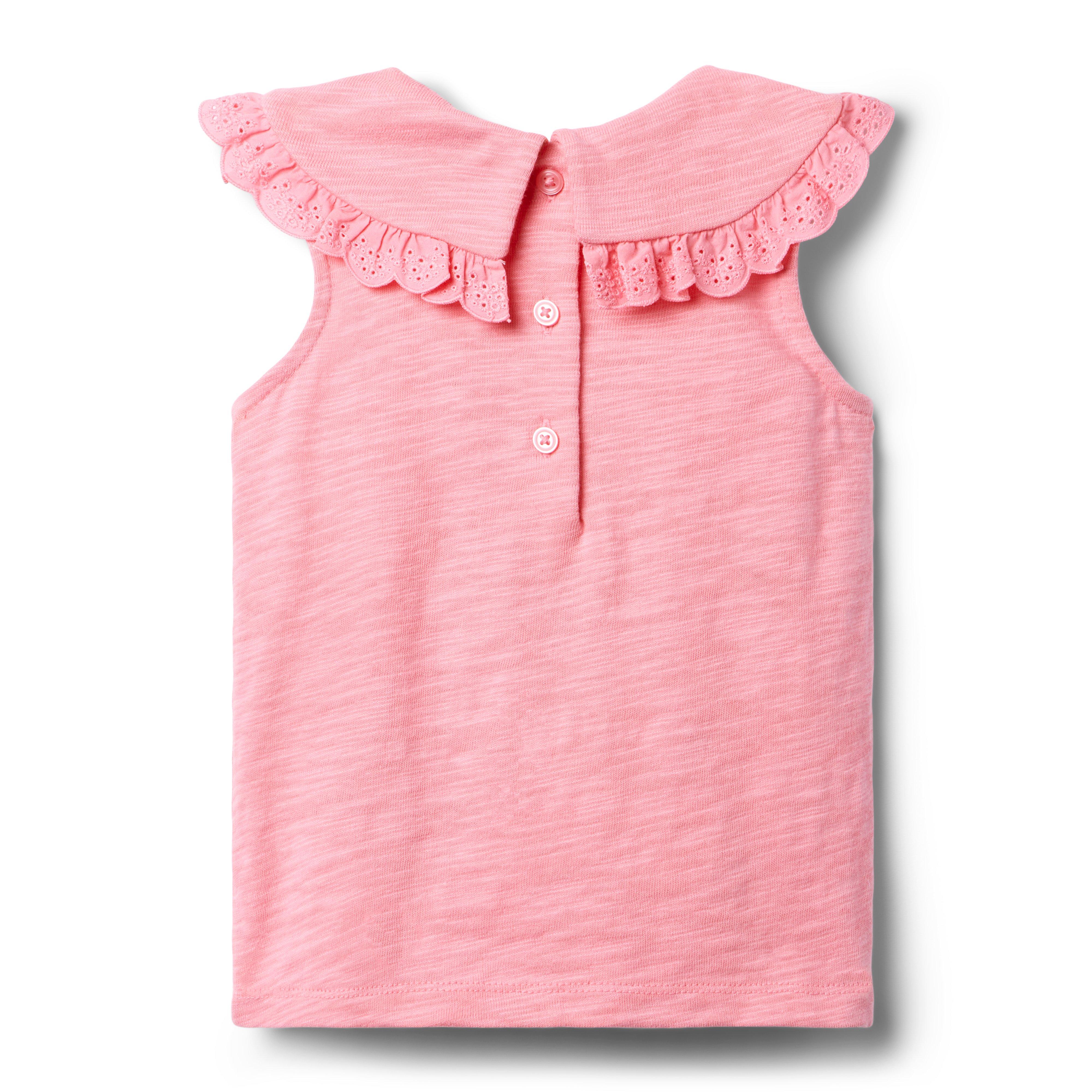 Eyelet Collared Top image number 1
