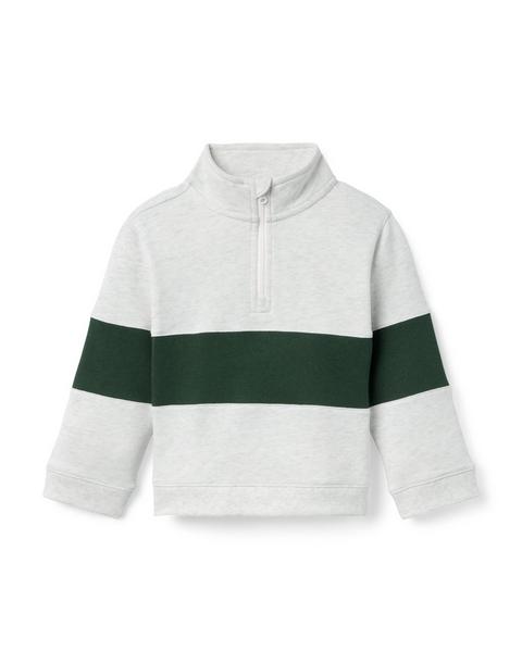 The Half Zip Stripe Sweatshirt