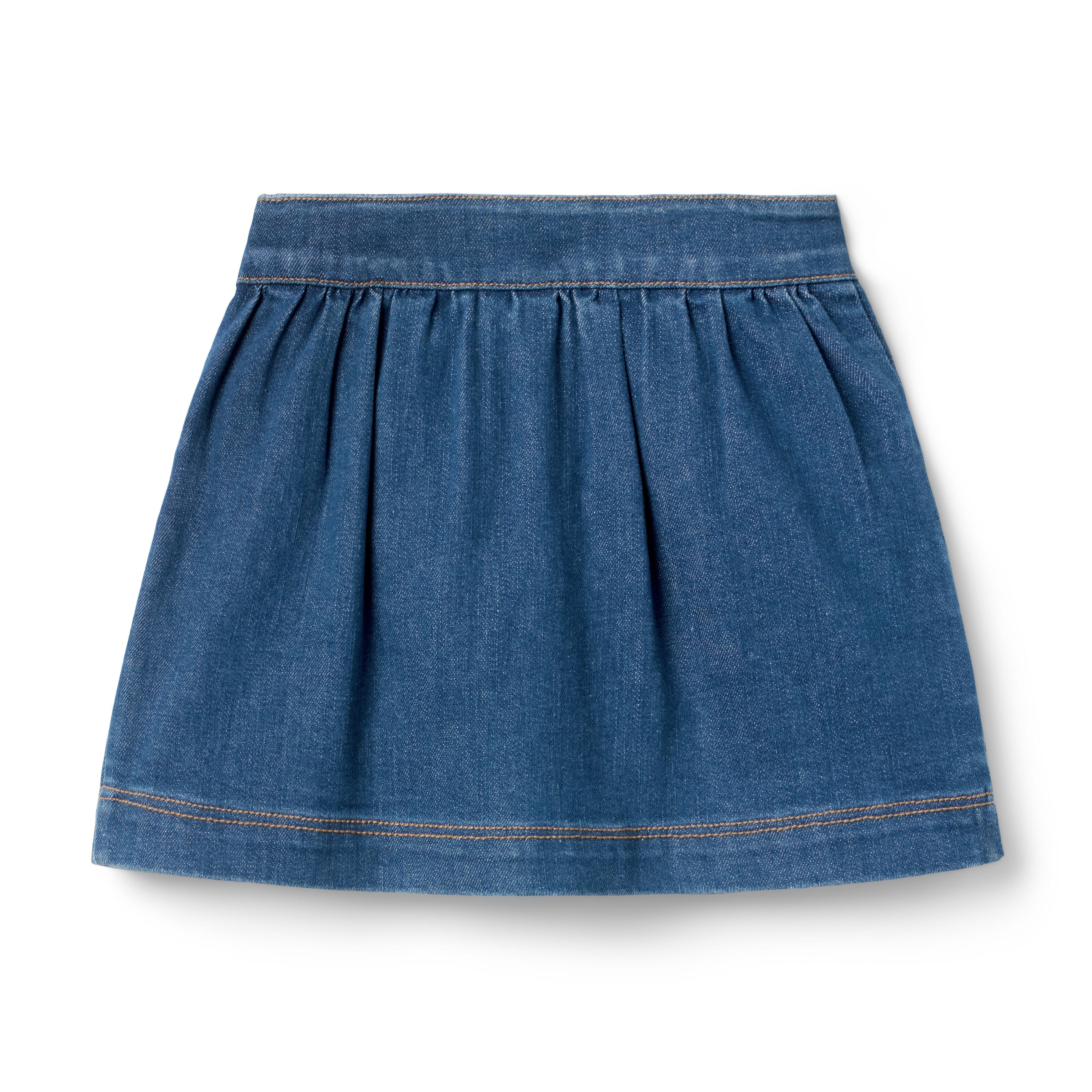 The Denim Button Skirt image number 1