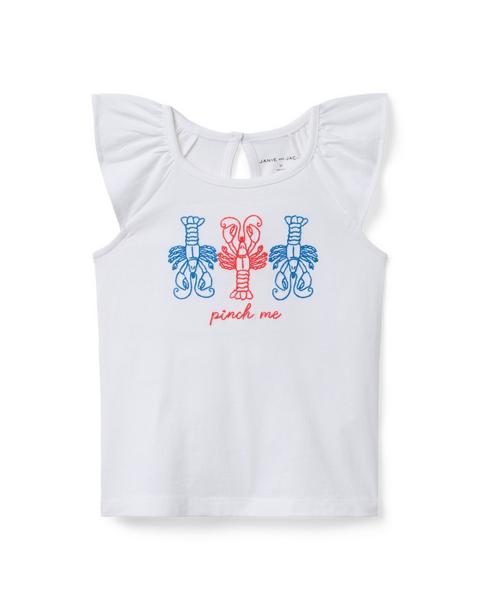 Lobster Flutter Sleeve Tee
