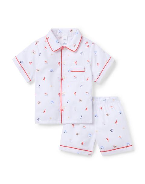 Classic Short Pajama In Nautical Icon